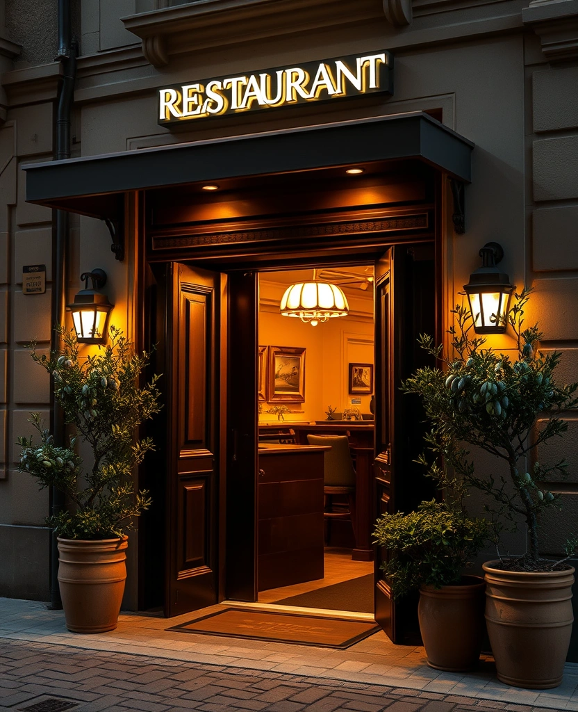 The welcoming entrance to Ember and Vine